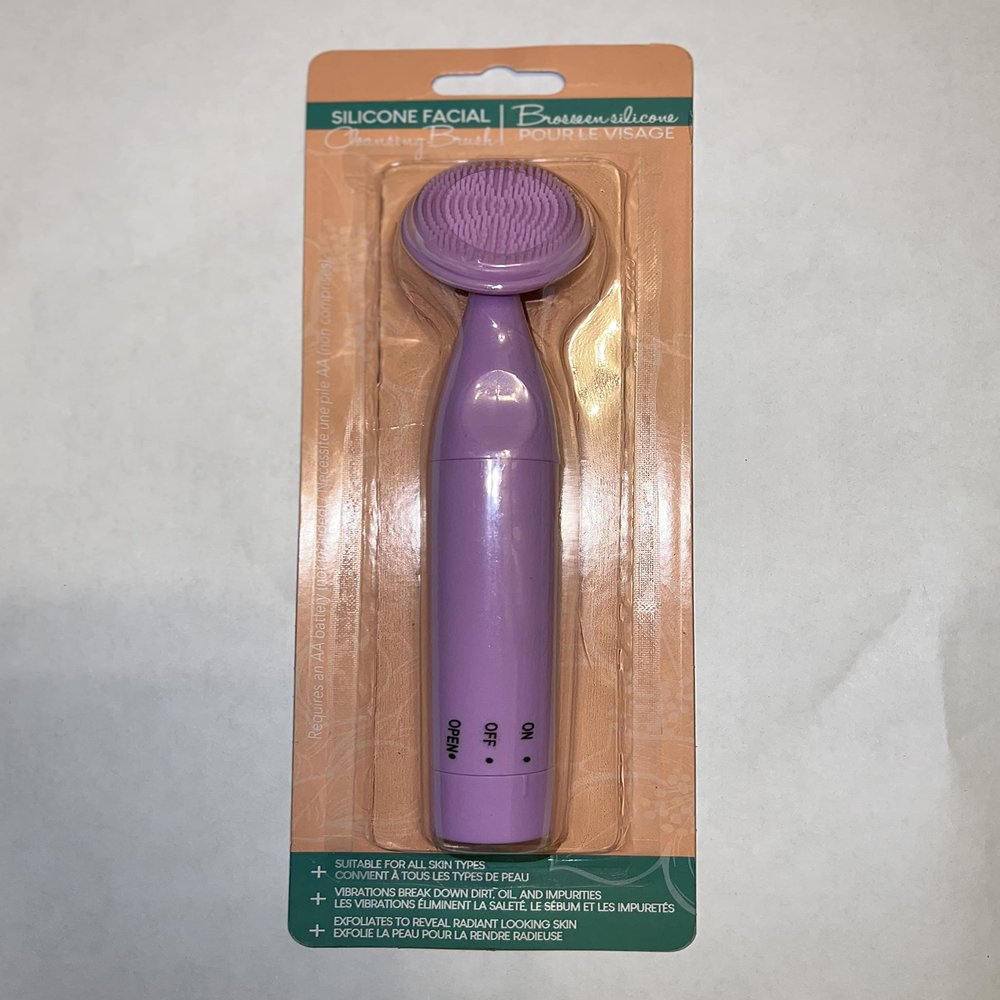 Silicone Facial Cleaning Brush, Pink