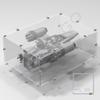 DISPLaGO Display Case for Lego #75292 Razor Crest - The Mandalorian Bounty Hunter Transport view 3