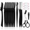 Molisaka Eyebrow Razor Pack, Multipurpose Dermaplaning Face Razors for Women Facial Hair Removal/Exfoliating/Eyebrow Face Shavers/Peachfuzz, Bulk Straight Eyebrow Trimmers for Women view 2