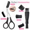 Molisaka Eyebrow Razor Pack, Multipurpose Dermaplaning Face Razors for Women Facial Hair Removal/Exfoliating/Eyebrow Face Shavers/Peachfuzz, Bulk Straight Eyebrow Trimmers for Women view 4