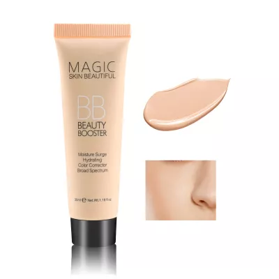 Boobeen Hydrating BB Cream, Full-Coverage Foundation & Concealer, Color Correcting Tinted Moisturizer for All Skin Types - Evens Skin Tone