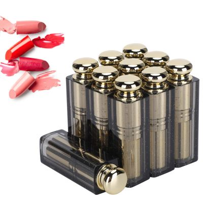Dioche 10pcs Lipstick Empty Tube, DIY Lip Balm Refillable Container Packing ABS Cosmetic Tool Bottle, Lip Balm Bottle Holder Container, Wholesale Business