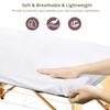 25PCS 84x35in Disposable Fitted Massage Table Sheets with Elastic, Breathable Disposable Massage Table Cover, Non Woven Fabric Spa Bed Covers, Single Use for Beauty Salon Wax Tattoo Facial Lash Bed view 3
