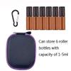 3Pcs Essential Oil Carrying Case Portable Mini Travel Essential Oil Storage Bag Organizer Hard Shell Bag Holds 6Pcs Roller Bottles (Can hold 1ML 2ML 3ML 5ML Roller Bottle Color Random) view 4