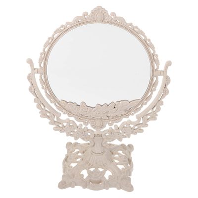 1PC Beauty Mirror Travel Make up Mirror Vanity Decor Make up desks Portable Table Mirror Decorative Makeup Mirror with Stand Desk Makeup Mirror Dressing Table Mirror Miss Magnifier
