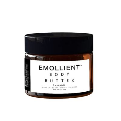 Emollient for Dry Skin & Eczema Handmade Butter Made with Essential Oils, Packed with Vitamins and Antioxidants (Lavender, 50 grams)