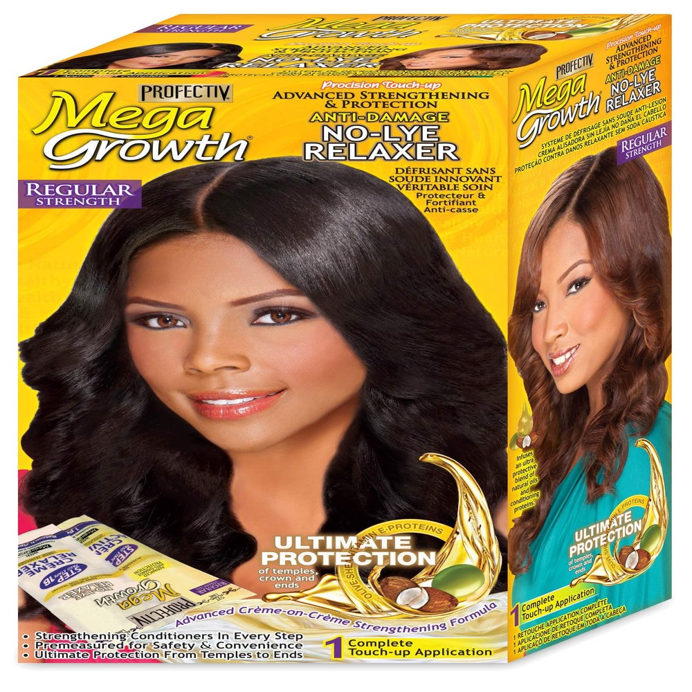 Lom-style mega growth anti-dama no-lye relaxer - regular strength Model (5223-11067)