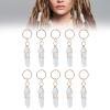 Dreadlock Accessories, Jewelry Rings Hair Accessories, Crystal Hair Accessories Braid Hair Accessories 10 PCS Crystal Shaped Braids Jewelry Dreadlock Adjustable for Braids view 2