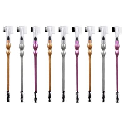FOMIYES 9pcs Dual- Eyebrow Brush and Eyelash Comb Versatile Eye Shadow Sponge Applicators for Precise Makeup Application for Daily Use and Travel