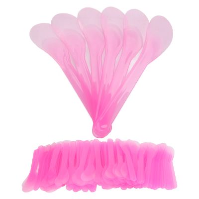 100pcs Cosmetic Apply Spatula - Disposable Mask Spatulas Makeup Face Mud Mask Mixing Spoon Translucency Mask Applicator Stick Repair Cream Wipe Scraper