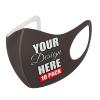 10 Pack Custom Face Mask Text Photo Logo Customized Masks Unisex, Dark Chocolate view 1