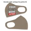 10 Pack Custom Face Mask Text Photo Logo Customized Masks Unisex, Brown Savana view 3