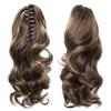 35cm Claw Clip On Ponytail Hair Extension Long Wavy Synthetic Ponytail Hairpiece Gold Brown Wave Long Hair For Women 9h19 view 1
