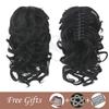 12'' Hair Extensions Lady Short Hairpiece Wavy Curly Claw Clip Ponytail Clip-On Hairpieces High Temperature Multicolor Wig 2 view 2
