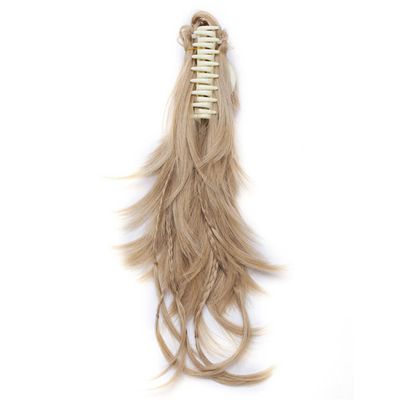 12" Synthetic Diy Hair Black Brown Braids Claw On Ponytail Clip In On Hair Extensions Hair Ponytail Hairpieces Mix Color 12inches