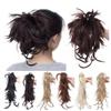 12" Synthetic Diy Hair Black Brown Braids Claw On Ponytail Clip In On Hair Extensions Hair Ponytail Hairpieces Mix Color 12inches view 2