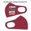 10 Pack Custom Face Mask Text Photo Logo Customized Masks Unisex, Light Red view 3