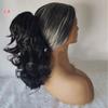 12'' Hair Extensions Lady Short Hairpiece Wavy Curly Claw Clip Ponytail Clip-On Hairpieces High Temperature Multicolor Wig 7 view 4