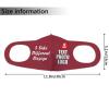 5 Pack Custom Face Mask Text Photo Logo Customized Masks Unisex, Light Red view 4