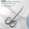 BEZOX Extra Fine Curved Cuticle Scissors, Super Thin Nail Scissors for Cutical Care Only, Professional Manicure Small Scissors, Stainless Steel CuticleTrimmer, 1 pcs view 2