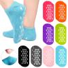 8 Pairs Moisturizing Gel Socks Feet Care Gel Spa Foot Moisturizer Silicone Non Slip Heel Socks for Dry Cracked Feet Overnight Lotion for Women Men Softening Rough Skin view 1
