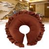 Face Pillow Cushion, SPA Salon U Shape Detachable Rest Face Pillow for Massage Bed, 5 Colors Mixed Velvet Lunch Break Hollowed Pillow Nap Rest Cushion(Brown) view 3