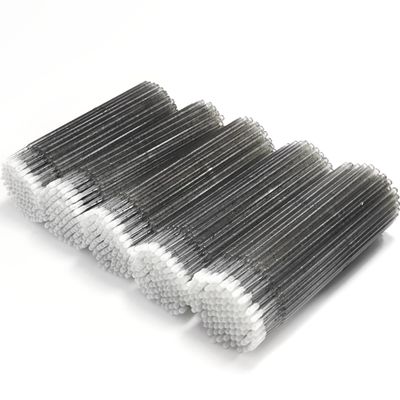 ZYIGYI 500 Pcs Disposable Micro Applicator Brush for Eyelash Extension, Microswabs Lips Mascara Wands Black