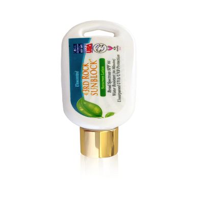 3rd Rock Essentials | Travel Size Sunblock SunScreen Lotion SPF 35+ | Travel Sized All Natural Organic Zinc Unscented Sunscreen for Sun Protection | All Natural Personal Care (1.7 oz | Single)