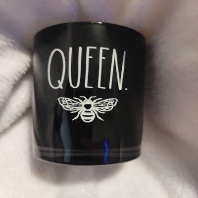 Rae Dunn Glass Makeup Brushes Holder