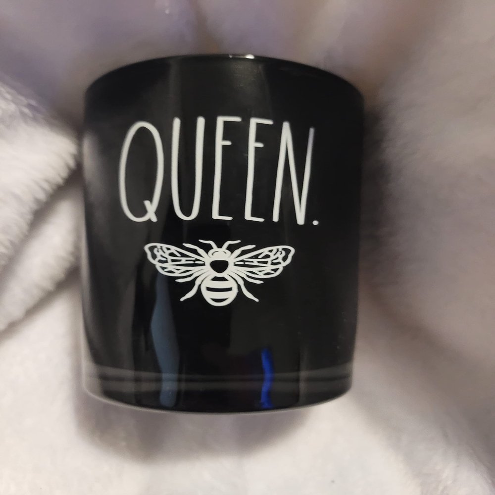 Rae Dunn Glass Makeup Brushes Holder