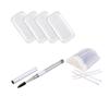Bundle - 4 Silicone Lash Pad/Silicone Pallet for loose Fans/ Silicone Holder + 1 Mascara Wand/Spoolie for Lashes and Brows + 50 pcs Disposable Lip Brush view 1