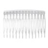 Lurrose 10PCS Clear Hair Side Combs Transparent Teeth Hair Barrettes Plastic Wedding Veil Combs Clips for Women Girls view 1