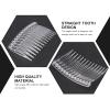 Lurrose 10PCS Clear Hair Side Combs Transparent Teeth Hair Barrettes Plastic Wedding Veil Combs Clips for Women Girls view 2