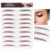 and Lifelike Eyebrow Sticker, Professional Eyebrow Sticker, Women Eyebrow Transfer Sticker for One-time Use(BROWN-05) view 4
