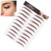 and Lifelike Eyebrow Sticker, Professional Eyebrow Sticker, Women Eyebrow Transfer Sticker for One-time Use(BROWN-02) view 1