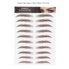 and Lifelike Eyebrow Sticker, Professional Eyebrow Sticker, Women Eyebrow Transfer Sticker for One-time Use(BROWN-02) view 3