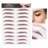 and Lifelike Eyebrow Sticker, Professional Eyebrow Sticker, Women Eyebrow Transfer Sticker for One-time Use(BROWN-02) view 4