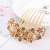 2 PCS Flower Bridal Hair Comb Rhinestone Barrette Hairpin for Women Decorative Chinese Style Hair Clips Hair Accessories view 3