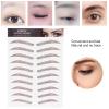 and Lifelike Eyebrow Sticker, Professional Eyebrow Sticker, Women Eyebrow Transfer Sticker for One-time Use(BROWN-07) view 3