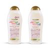 OGX Coconut Miracle Oil Ultra Moisture Body Wash and Fast-Absorbing Vanilla Bean Body Lotion, 19.5 Fl Oz view 1