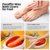 Segbeauty Paraffin Baths Liners for Foot, 400pcs Larger & Thicker Thermal Foot Covers, Plastic Paraffin Bath Socks Hot Wax thera-py Booties Bags for SPA Wax treat-ment Paraffin Wax Machine view 2