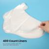 Segbeauty Paraffin Baths Liners for Foot, 400pcs Larger & Thicker Thermal Foot Covers, Plastic Paraffin Bath Socks Hot Wax thera-py Booties Bags for SPA Wax treat-ment Paraffin Wax Machine view 3