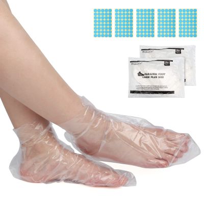 Segbeauty Paraffin Wax Liners for Foot, 200pcs Larger & Thicker Paraffin Foot Bags, Plastic Paraffin Bath Socks Hot Wax thera-py Bath Booties Covers for SPA Wax treat-ment Paraffin Wax Machine