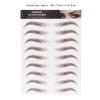 and Lifelike Eyebrow Sticker, Professional Eyebrow Sticker, Women Eyebrow Transfer Sticker for One-time Use(BROWN-01) view 2