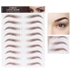 and Lifelike Eyebrow Sticker, Professional Eyebrow Sticker, Women Eyebrow Transfer Sticker for One-time Use(BROWN-01) view 4