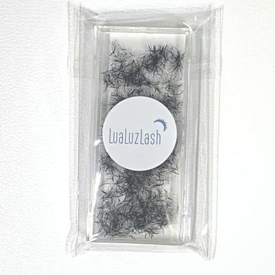 Promade Lash Fans | Russian Volume Fans | Quality Fans | Soft and Dark lashes | CC and D Curls | 0.07 sizes 8 -14 mm (11mm, D - Curl)