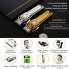 Dongng Hair Clippers,Professional Cordless Electric Haircut Set,Rechargeable Quiet Hair Cutter with 6 Guide Combs,High Power,Easy to Carry High Carbon-Steel Cutting Blades (Color : Gold) view 2