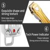 Dongng Hair Clippers,Professional Cordless Electric Haircut Set,Rechargeable Quiet Hair Cutter with 6 Guide Combs,High Power,Easy to Carry High Carbon-Steel Cutting Blades (Color : Gold) view 3