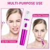 AREYZIN Nose Hiar Trimmer for Women,Ladies Painless Nose Trimmer Women,Eyebrow Facial Ear Hair Trimmer Hair Clippers Professional, Waterproof, Dual-Edge Blade, Purple view 2