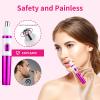 AREYZIN Nose Hiar Trimmer for Women,Ladies Painless Nose Trimmer Women,Eyebrow Facial Ear Hair Trimmer Hair Clippers Professional, Waterproof, Dual-Edge Blade, Purple view 3